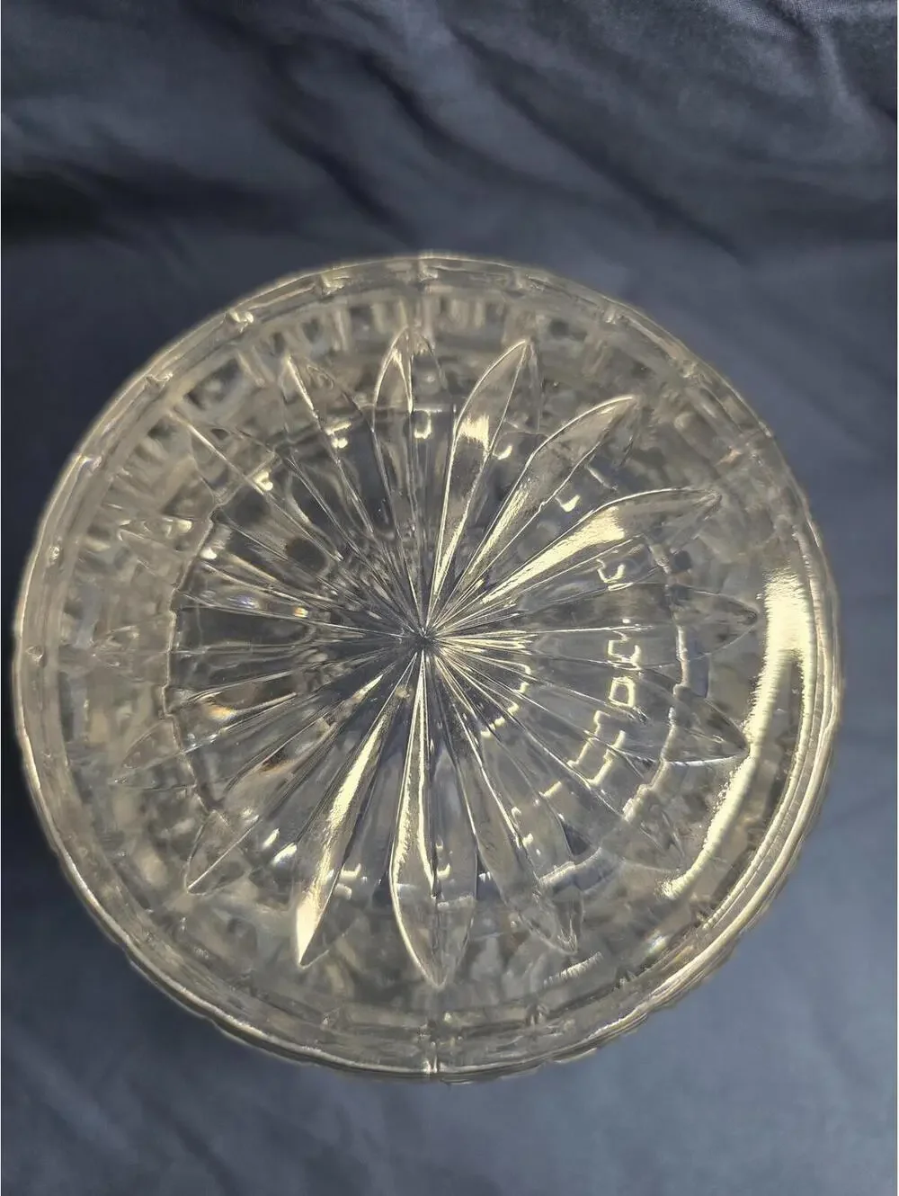 Elegant Shannon Vintage Cut Crystal Jar/ Vase